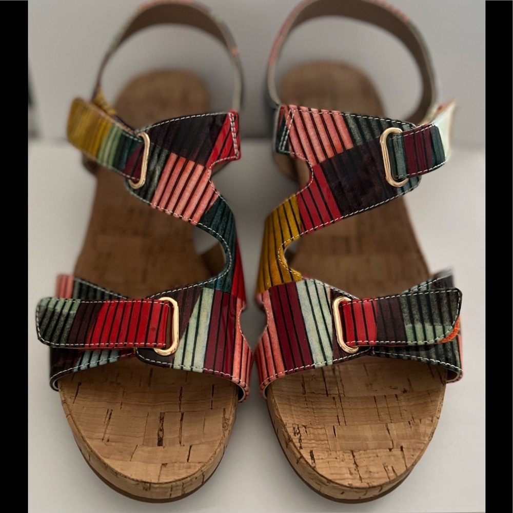 Beautiful colorful sandals.